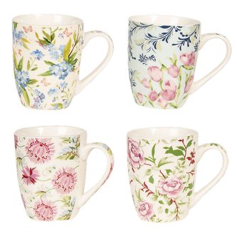 Sada čtyř porcelánových hrníčků