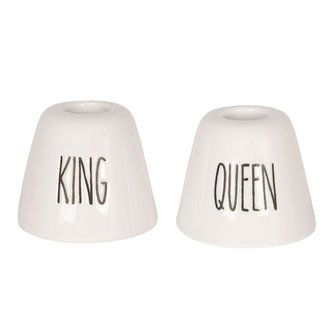 Dva pohárky na zubní kartáčky KING QUEEN