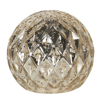 Skleněná dekorace s LED osvětlením