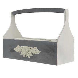 Dřevěný nosič na lahve 45*21*34 cm