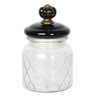 Skleněná dóza s keramickým víčkem