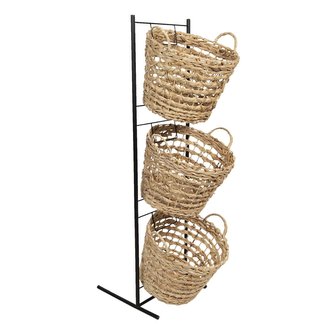 Stojan s proutěnými košíky