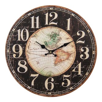 Nástěnné hodiny BLACK WORLD
