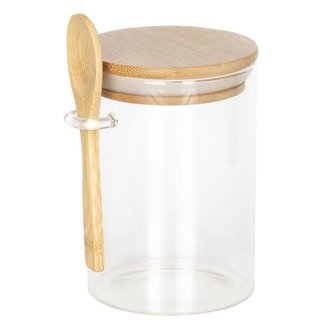 Skleněná dózička se lžičkou