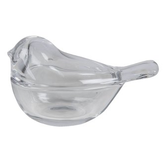 Skleněná mistička s poklopem BIRD