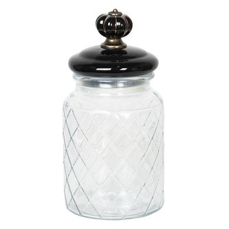 Skleněná dóza s keramickým víčkem