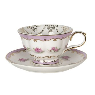 Porcelánový šálek s podšálkem