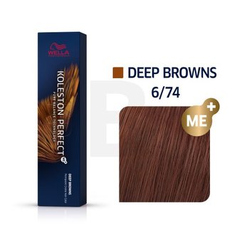 Wella Professionals Permanentní barva na vlasy Koleston Perfect ME™+ Deep Browns 60 ml Odstín 6/74 woman