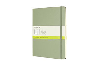 Moleskine: Zápisník tvrdý čistý zelený XL