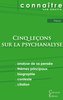 Fiche de lecture Cinq leçons sur la psychanalyse de Freud (analyse littéraire de référence et résumé complet)