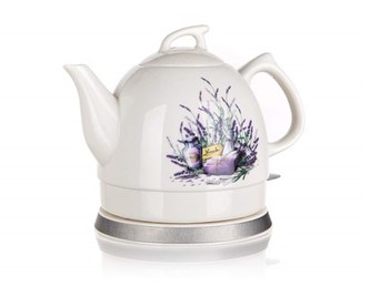Konvice rychlovarná 1 l / 1000 W Levandule keramická bílá