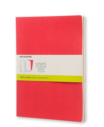 Moleskine: Volant zápisníky čisté červené XL