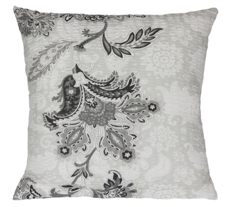 Povláček krepový - pnoucí květ šedý - 40x40cm