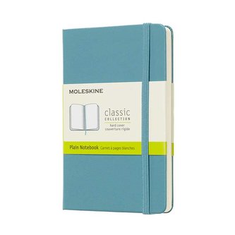 Moleskine Zápisník modrozelený S, čistý, tvrdý
