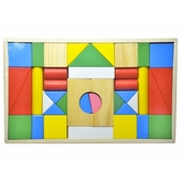 Dřevěné kostky v boxu