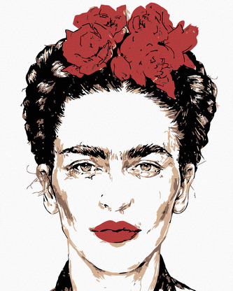 Malování podle čísel - FRIDA KAHLO - 80x100 cm, vypnuté plátno na rám