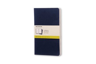 Moleskine: Sešity 3 ks čisté modré L