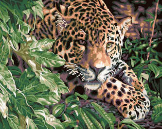 Malování podle čísel - GEPARD - 80x100 cm, vypnuté plátno na rám