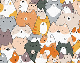 Malování podle čísel - 30 KOČEK - 80x100 cm, vypnuté plátno na rám