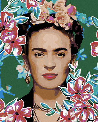 Malování podle čísel - FRIDA KAHLO I. - 40x50 cm, vypnuté plátno na rám