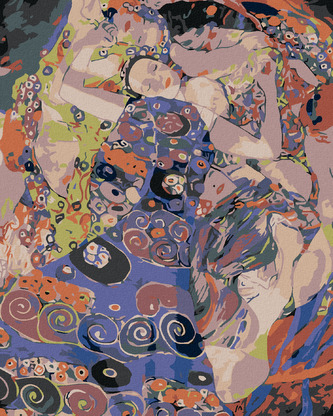 Malování podle čísel - VIRGIN (Gustav Klimt) - 40x50 cm, bez rámu a bez vypnutí plátna