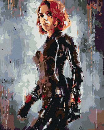 Malování podle čísel - AVENGERS BLACK WIDOW II - 40x50 cm, vypnuté plátno na rám