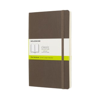 Moleskine: Zápisník měkký čistý hnědý L
