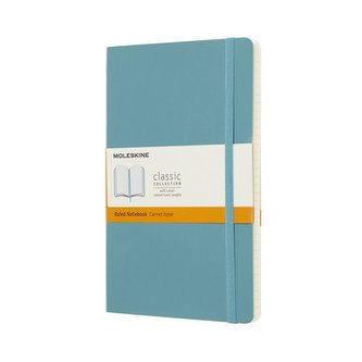 Moleskine: Zápisník měkký linkovaný modrozelený L