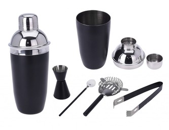 Barmanská sada 5 ks nerez černá