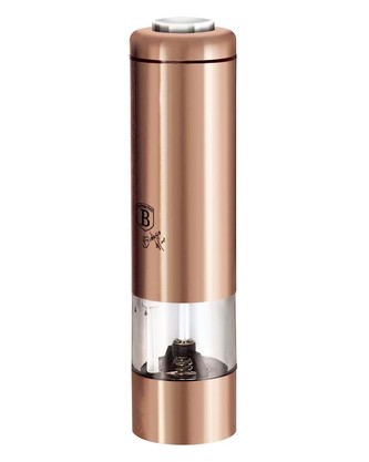 Mlýnek na pepř a sůl elektrický Rosegold Metallic Line BERLINGERHAUS BH-1906