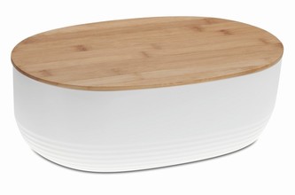 Chlebník NAMUR plast / dřevo bílá KELA KL-12060