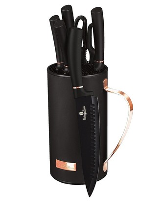 Sada nožů ve stojanu 7 ks Black Rose Collection