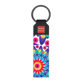 Klíčenka / přívěsek Waudog Flowers - černá
