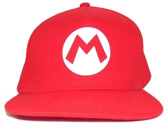 Čepice - kšiltovka snapback Nintendo|Super Mario: Mario Badge (nastavitelná)