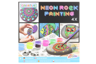 Malování kamínků Neon