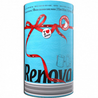 Renova kuchyňské utěrky 120 útržků - modrá