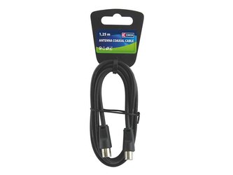 Anténní kabel EMOS 1,25m BK