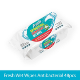Fresh Antibacterial 48ks - vlhčené ubrousky