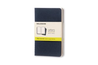 Moleskine: Sešity 3 ks čisté modré S