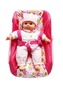 Panenka Bambolina s autosedačkou 30 cm