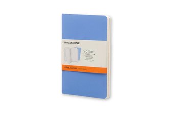 Moleskine: Volant zápisníky 2 ks linkované světle modré S