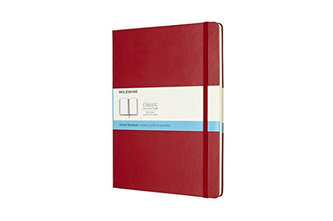 Moleskine: Zápisník tvrdý tečkovaný červený XL