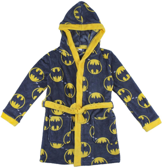 Dětský župan DC Comics: Batman Logo (12 let) šedý fleece