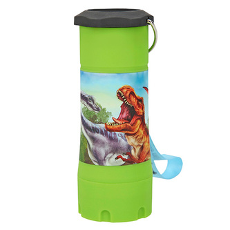 Příruční svítilna Dino World ASST, T-Rex, zeleno-černá