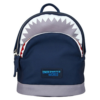 Batůžek Dino World, Žraločí hlava, modrý