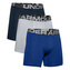 UA Charged Cotton 6in 3 Pack-BLU, UA Charged Cotton 6in 3 Pack-BLU | 1363617-400 | MD