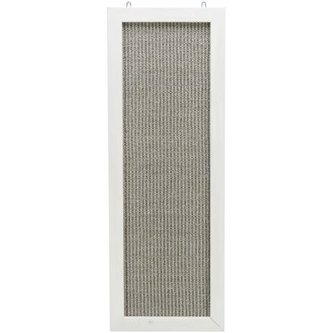 Škrábací deska na zeď, dřevěný rám, 28 × 78 cm, šedá/bílá