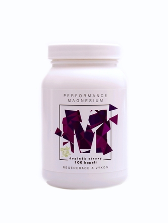 Performance Magnesium®, 1000 mg, Hořčík 200 mg + Vitamín B6 P5P, 100 vegan kapslí