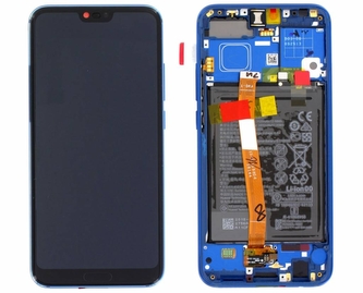 Dotyková deska Huawei HONOR 10 + LCD modrá (SERVICE PACK)