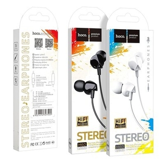 Hands Free HOCO M60 stereo 3,5 mm jack barva bílá